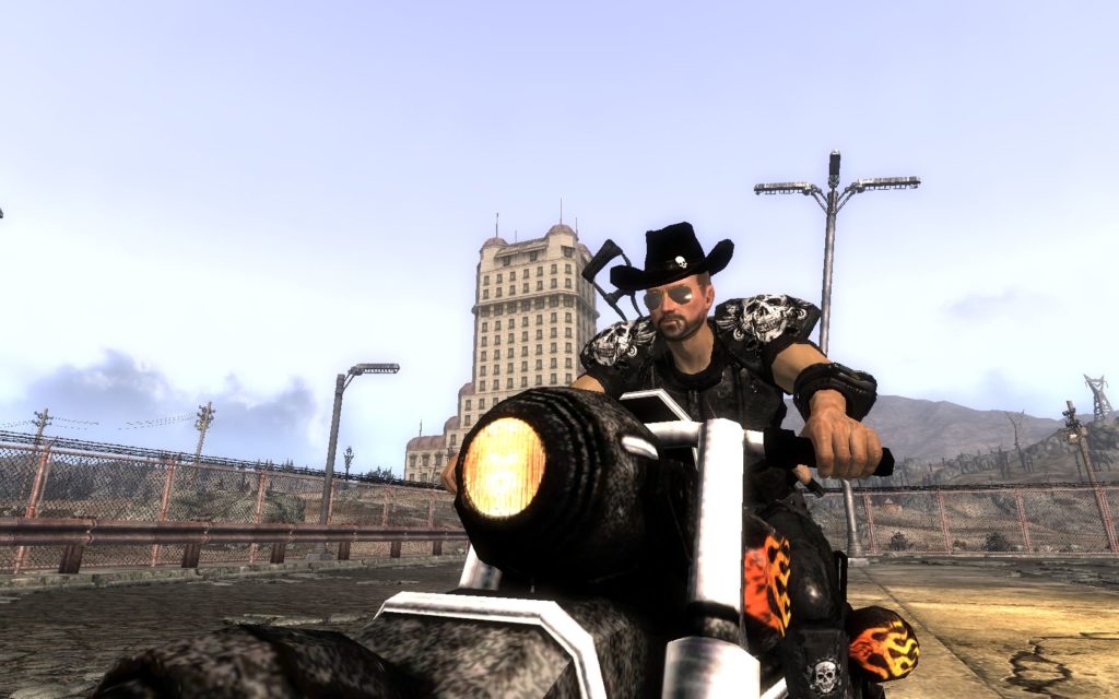 Guy on a motorcycle